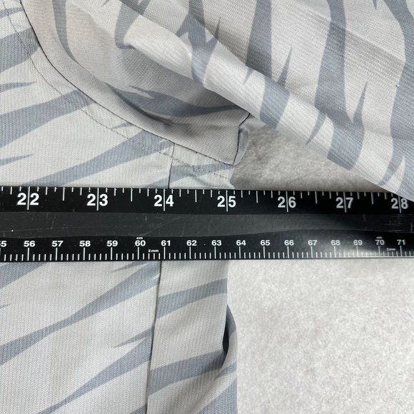 ADIDAS Womens XL Gray Striped Hooded Windbreaker Athletic Full Zip Pockets - Picture 12 of 13